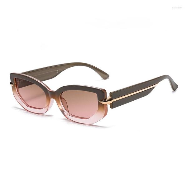 Occhiali da sole Drop Retro Cat Eyes Donna Uomo Brand Design Occhiali da sole trasparenti Moda di lusso UV400