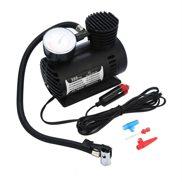 Pompa di aria per auto 1pcs 12V 300 PSI Mini compressore d'aria portatile per auto Van Bike Gonfiatore per pneumatici Dropship 19Y14229s