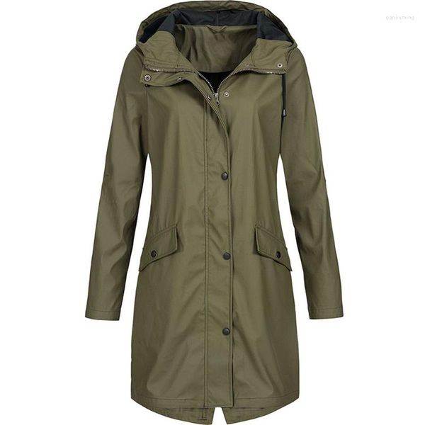 Jackets femininas Belas jaqueta à prova d'água transição de roupa externa para caminhada ao ar livre usa capa de chuva leve
