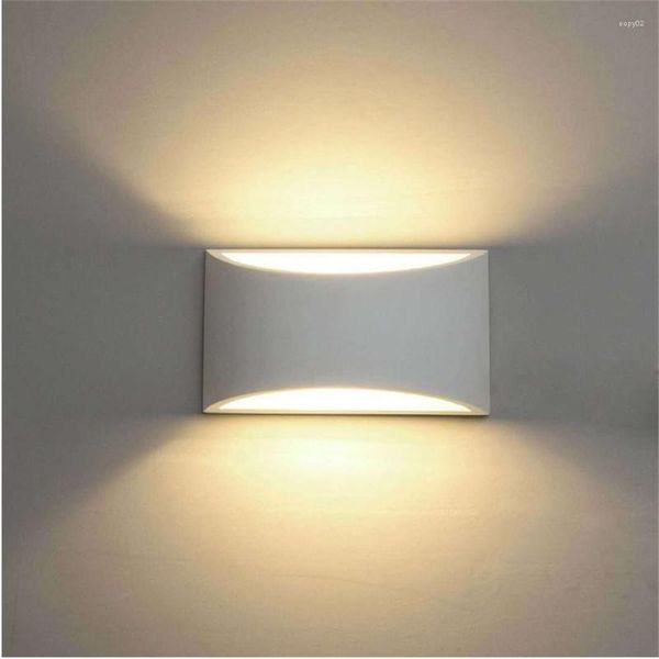 Lampada da parete Camera da letto nordica Luce minimalista El Room Sfondo Decor Comodino LED Indoor Home G9 Gypsum Lighting Sconce