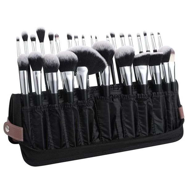 Kit da toilette Organizer per pennelli da trucco 30 pezzi Pieghevole da viaggio Dimensioni pennelli professionali Custodia Borsa Standup Cosmetic Artist Storage 230729