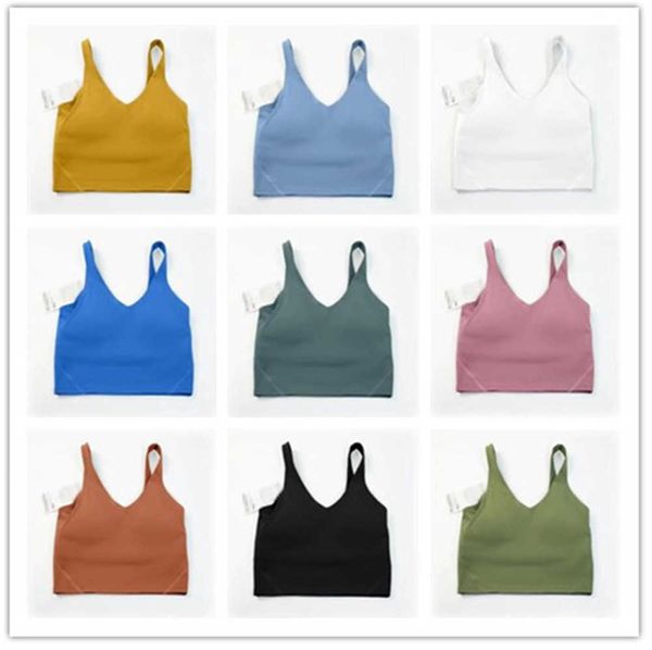 2023 New Yoga outfit lu-20 U Type Back Align Canotte Abbigliamento da palestra Donna Casual Running Nude Stretto Reggiseno sportivo Fitness Beautiful Underwear Vest Shirt 669ess