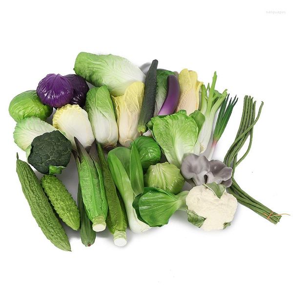 Декоративные цветы симуляция овощная модель мини -искусственная лафя капуста