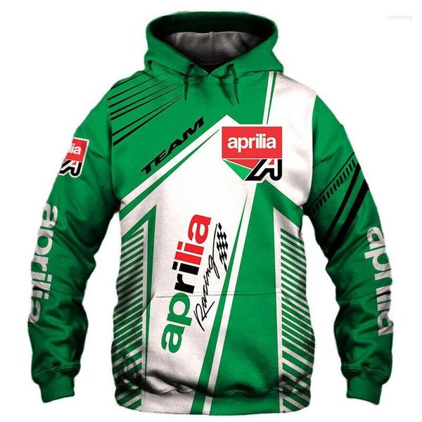 Herren Hoodies HerrenDamen FrühlingHerbst Modelle Aprilia Motorrad Reitbekleidung Outdoor Sport Pullover Street Fashion Hip-Hop Trend Hoodie