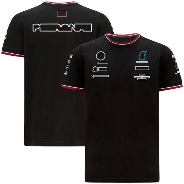 F1 T-shirt Fórmula 1 T-shirt Racing Terno de manga curta verão lapela polo camisas casuais camisas esportivas logotipo do carro dos homens T-sh2351