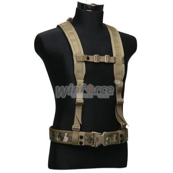 Equipamento tático WINFORCE WB-02 Suspensório de batalha sem cinto 100% CORDURA QUALIDADE GARANTIDA CINTO TÁTICO EXTERIOR2291