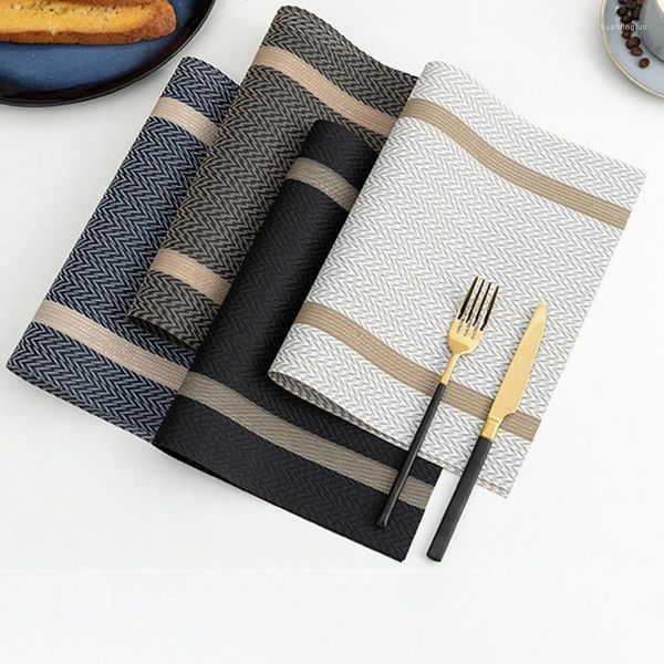 Esteiras de mesa de linho toalha de mesa retangular pano com borla resistente ao calor mesa de café à prova d'água capa para jantar decoração de casamento