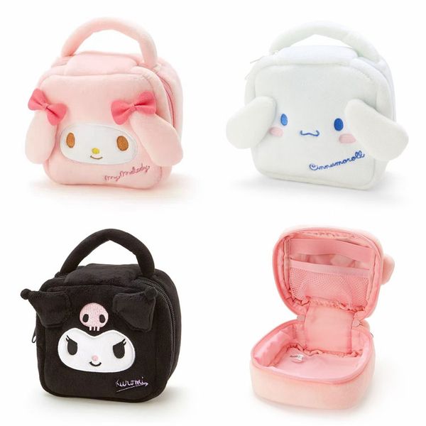 Süße Anime Kurumi Kosmetiktasche mit Plüschgriff, Aufbewahrungstasche, verschiedene Organizer-Taschen, Kurumi Little White Dog Melody UPS