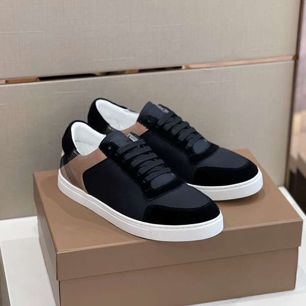 Herren-Designer-Freizeitschuhe, Paris, echtes Leder, Vintage-Stil, klassische karierte Lenk-Sneaker, Segeltuch-Streifen-Schuhe, modische Einrichtung, Herren-Sneaker mit Farbstreifen, 38–45