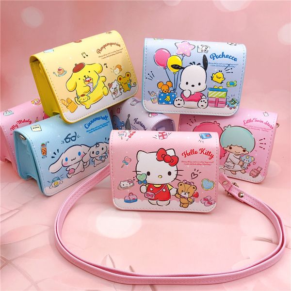 Çocukların Karikatür Küçük Manyetik Toka Omuz Crossbody Çanta Toddler Sırt Çantaları Sert Yan Baskı Eğimli Omuz Kayışı Öğrenci Küçük Kız Sevimli