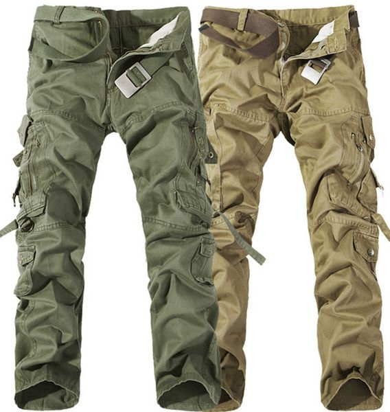 2017 Worker Pants NEW MENS CASUAL CARGO CAMO COMBAT PANTALONI DA LAVORO PANTALONI 6 COLORI TAGLIA