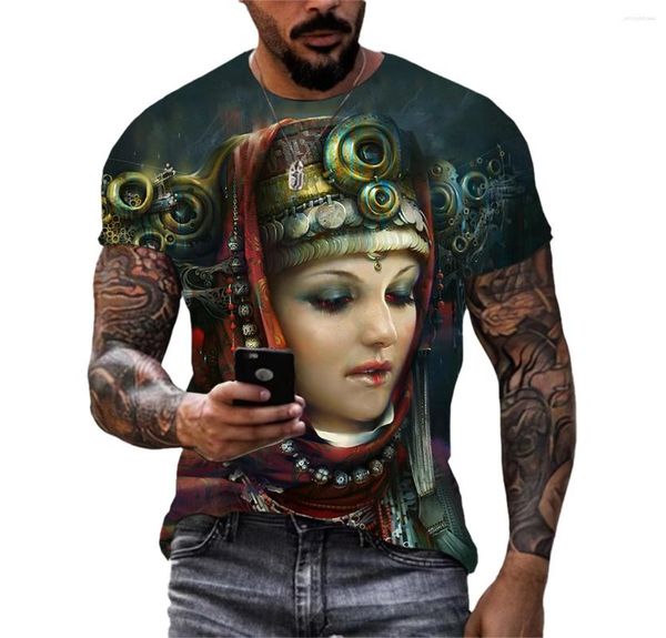 Erkek Tişörtleri Oyunu Anime Sahnesi Etnik Fanny Kişiselleştirilmiş Giyim Grafik Adam T-Shirts Hip Hop 3D Baskı Harajuku Yuvarlak Boyun Tee Kısa