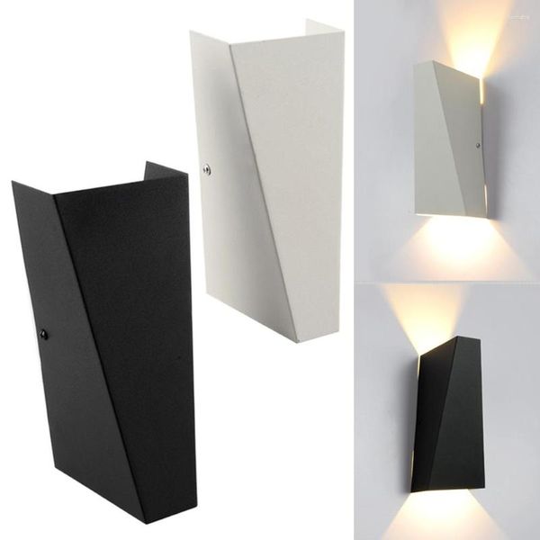 Wandleuchte, 10 W, moderne Geometrie, LED-Licht, wasserdicht, Doppelkopf, Nachttisch, Korridor, TV-Hintergrund, Wandleuchte