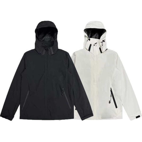 Erkek Ceketler 2023 Erkekler İçin Ceketler İlkbahar ve Sonbahar Erkekler Rüzgarlık Ceketli Erkek Günlük Ceket 3m Yansıtıcı Yama Siyah Beyaz Çiftlerm01