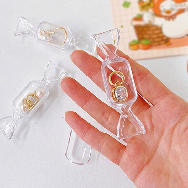 Schmuck Beutel Cartoon Transparent Candy Box Display Stand Storag Organizer Halskette Ring Ohrring Verpackung Fall Geschenk Tragbare