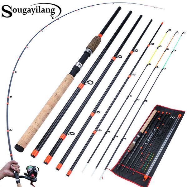 Tekne Balıkçı Çubukları Sougayilang Besleyici Ultralight Karbon Fiber Sazan Çubuğu Max DRA 15kg Bas Alabalık Pesca 230729