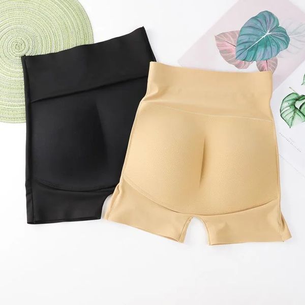 Kadın şekillendiricileri Yüksek bel kadınları yastıklı dikişsiz kalçalar arttırıcı şekillendirici pantolon kalça ped külot iç çamaşırı shapewear şort