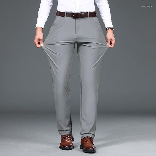 Männer Hosen Herren Business Hochwertige Casual Elegante Elastizität Baumwolle Weiche Hosen Männer Hosen Anzug