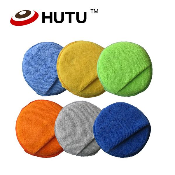 Buntes 5-Zoll-Mikrofaser-Compound-Schwamm-Schaum-Pad für Auto-Polierwachs-Applikator-Pads, 252 g