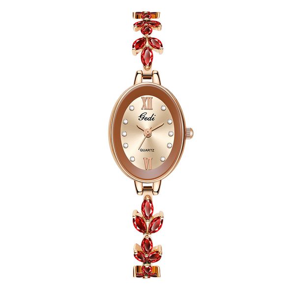 Женские часы роскошные часы высококачественные Quartz Quartz Watch Jewelry Средневековые браслетные часы кварцевые батареи