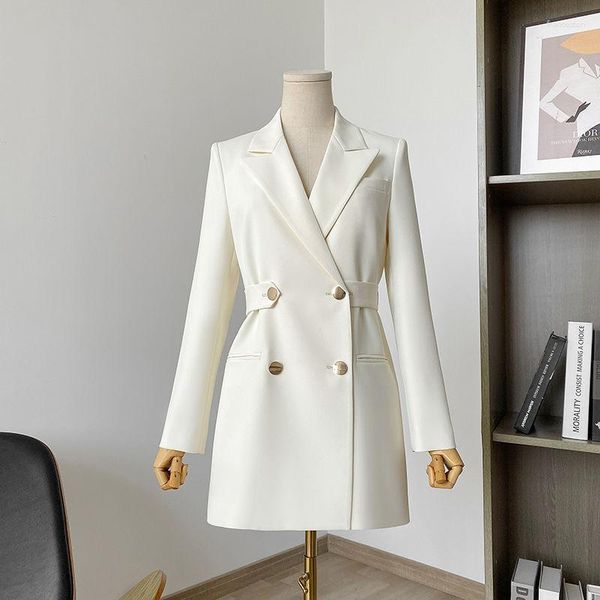 Ternos femininos blazers elegantes primavera outono jaqueta básica casaco coreano moda agasalhos roupas blazer fino para