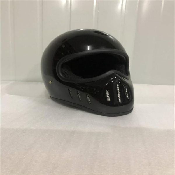 Новый ретро -мотоцикл кафе Racer Pull Face Moto Helmet Classic Model с DOT, одобренным Motorbike275N