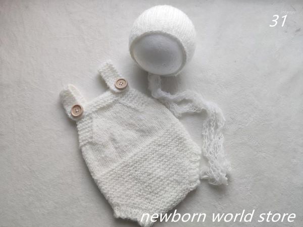 Accessori per capelli Born Pography Props Cappello e pantaloni in lana mohair elasticizzata