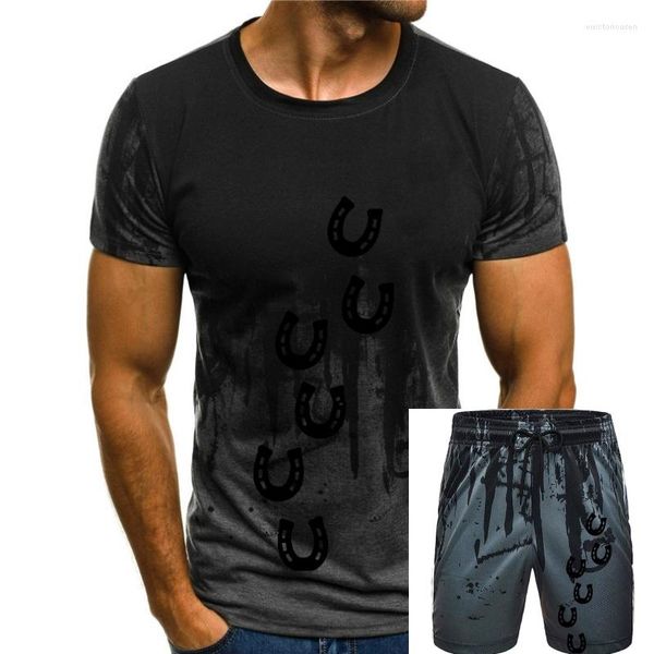 Erkeklerin Trailtsits Binicilik Lover Sport Adam Tshirt Horseshoe Track Moda T Shirt Harajuku Street Giyim Hipster