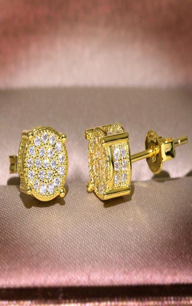 Männer Frauen Ohrringe Ohrstecker Gelb Weiß Gold Überzogen Funkelnder Künstlicher Diamant Ohrring Für Hochzeit Verlobung Schmuck 7035267