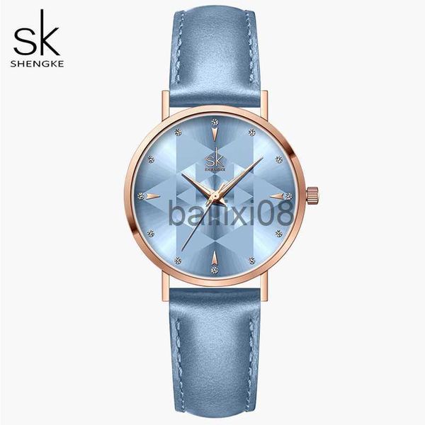 Altri orologi Romantic Light Blue Women Orologi Royal Style Relogio Feminino Orologio minimalista ultra sottile per le donne Top Brand Montre Femme J230728