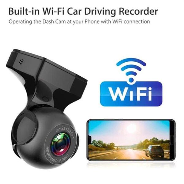 Mini telecamera per auto DVR Dash Cam WIFI G-sensor Videoregistratore per visione notturna Telecamere per retromarcia Sensori di parcheggio237h