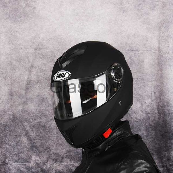 Capacetes de motocicleta DOT Matte Black Full Face Capacete de Motocicleta com Lente Dupla Moto Motocross Capacete para Homem para Adultos Homem Mulheres X0731