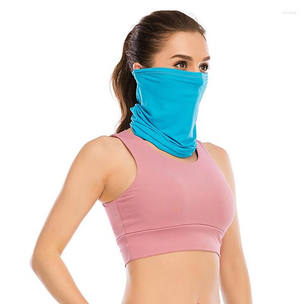 Bandane Summer Half Cycling Face Mask Silk Magic Bandana Sport all'aria aperta Protezione solare Running Neck Sciarpa per uomo Donna