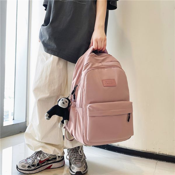 Pacotes de dia estilo coreano mochila feminina de nylon de alta qualidade à prova d'água para adolescente menina mochila escolar laptop estudante universitário 230731