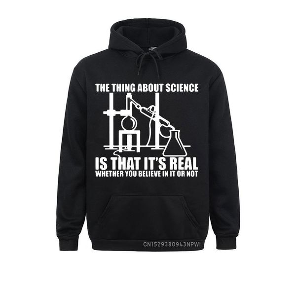 Moletom com capuz masculino True Science Believe Chemistry Experiment Printing For Men Masculino Atheist Winter Fashion Casual Loose Fit Hoodie 230731