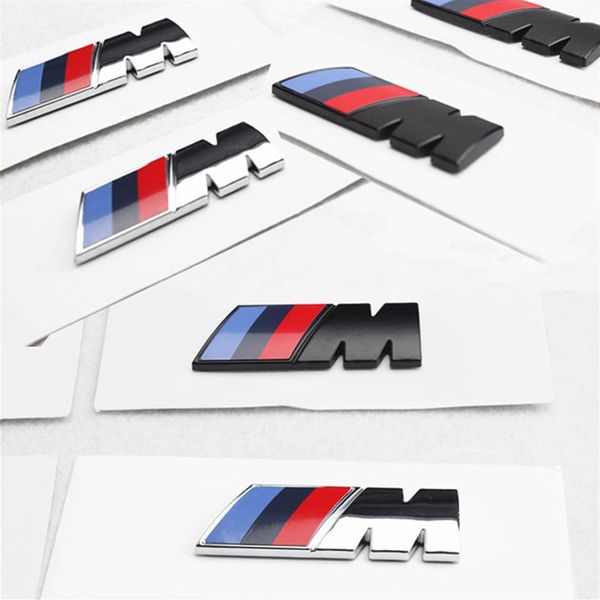 Estilo do carro Motorsport M Performance Car Side Body Sticker Emblema para BMW E36 E39 E46 E90 E60 E30 F10 F30 E87 E53 X5 F20 E92237L