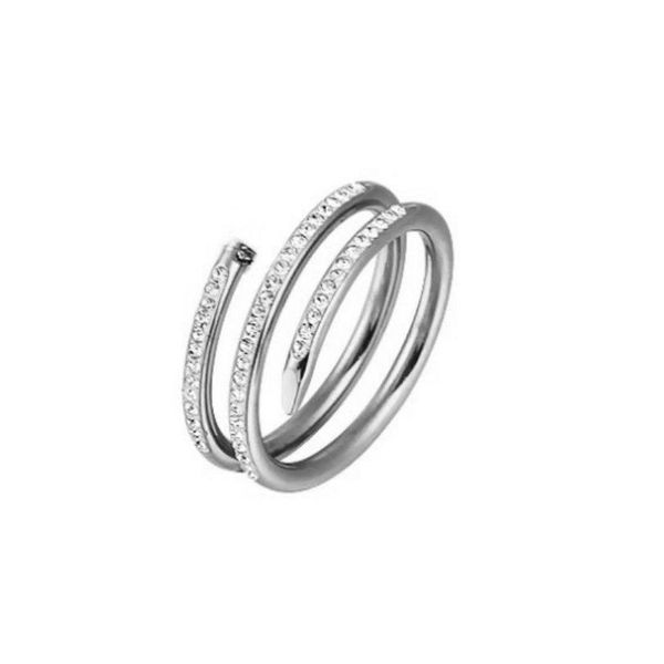 Anéis de banda H Ring String Designer para mulher Moissanite Mens Sier Luxury Love Screw Jewelry James Avery Ice Out Dainty Cjeweler Casua Dhdwk