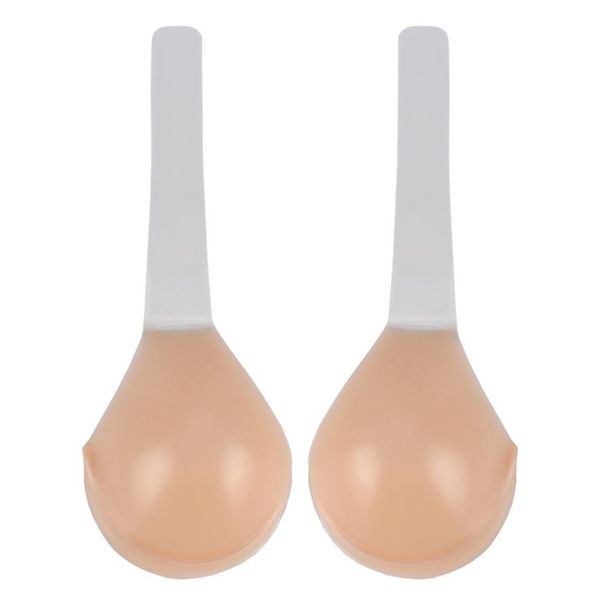 Sutiã de silicone DD DDD G H Plus size Sexy Lady Invisible Strapless Bras Push-Up Bras Auto-adesivo Dress Sticky Gel Backless BH273p