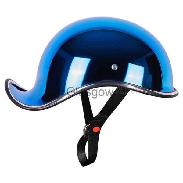 Capacetes de motocicleta unissex Retro Capacetes de motocicleta vintage Capacete de meia face Moto Motobiker Chopper Cruiser Riding Biker MLXL Casque Moto x0731