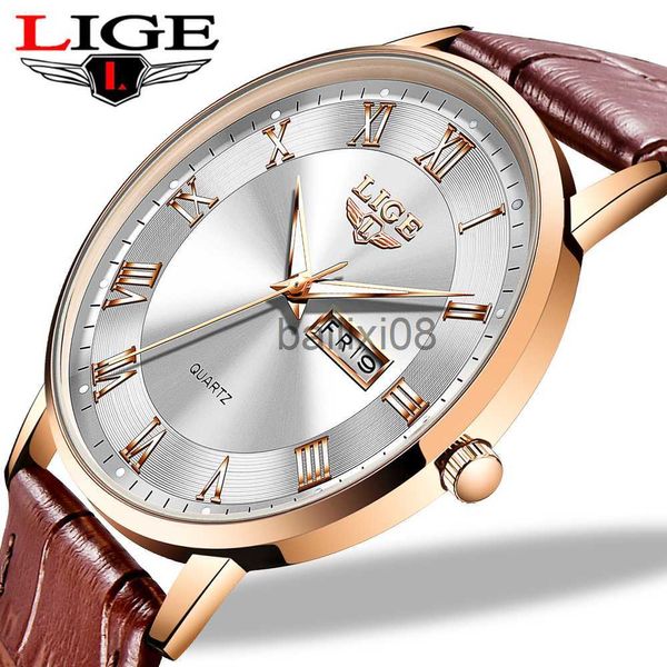 Diğer Saatler Marka Lige Kadınlar Gül Altın Montre Femme Kadınlar Ultra Yetenekli Moda Relojes Para Mujer Luxury Lady Wrist Saatler Reloj Mujer J230728