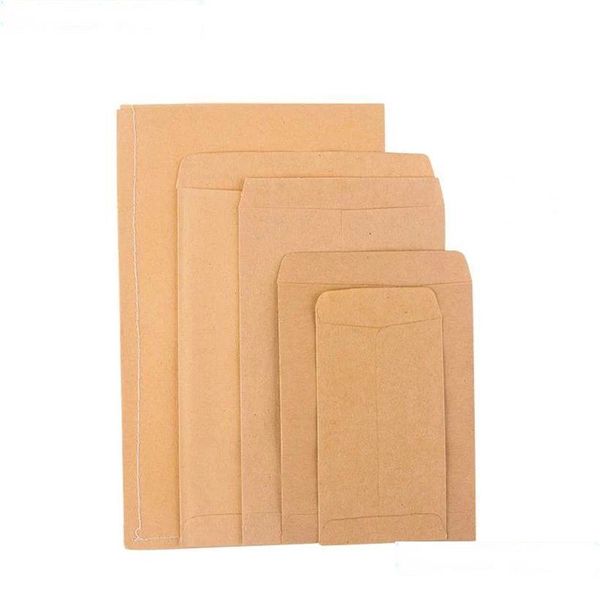 Verpackungsbeutel Kraft Kleine Tasche Münzumschläge Selbstklebende Samen Miniteile Kleinteile Briefmarken Aufbewahrungspakete Drop Delivery Office Sch Otbd9