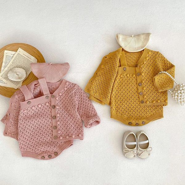 Conjuntos de roupas MILANCEL Conjunto de outono para bebês, suéteres e roupas fofas de uma peça para meninas e bebês
