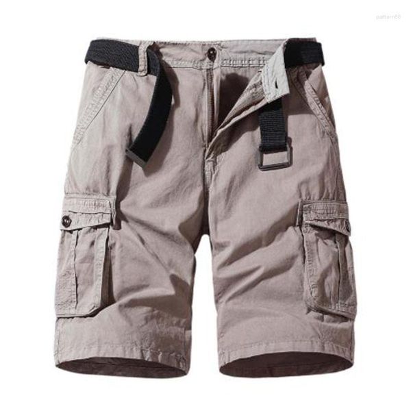 Pantaloncini da uomo 2023 Pantaloni corti multitasche tattici classici da uomo Outdoor Summer Bermuda Fashion Casual Cotton No Belt