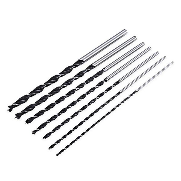 7-teiliges x langes Holzbohrer-Set 4 mm 5 mm 6 mm 7 mm 8 mm 10 mm 12 mm 300 mm Brad Point Professional Bits334O