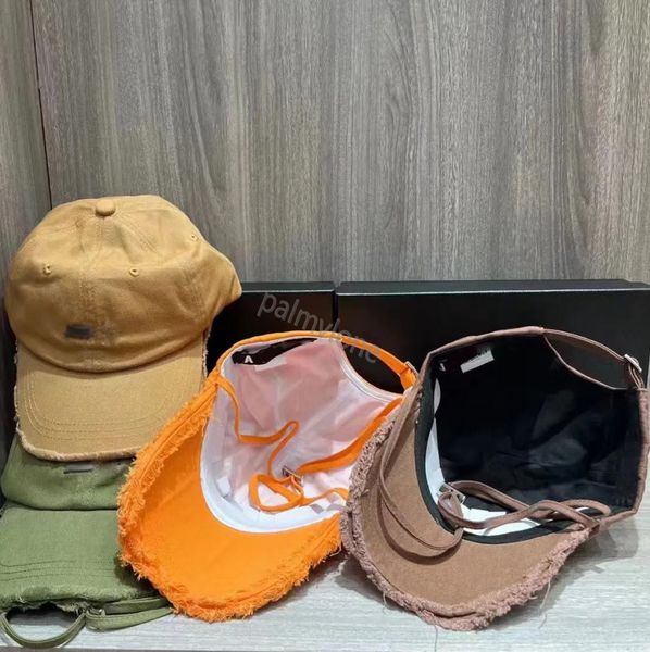 Modische Casquette-Mütze, Damen-Modedesigner-Mütze, Ballkappe, Herren-Süßigkeit, Outdoor-Urlaub, Sport, Metall-Buchstabendruck-Hut, Traufe, abgenutzt, Craft-Casquette-Trucker-Mütze