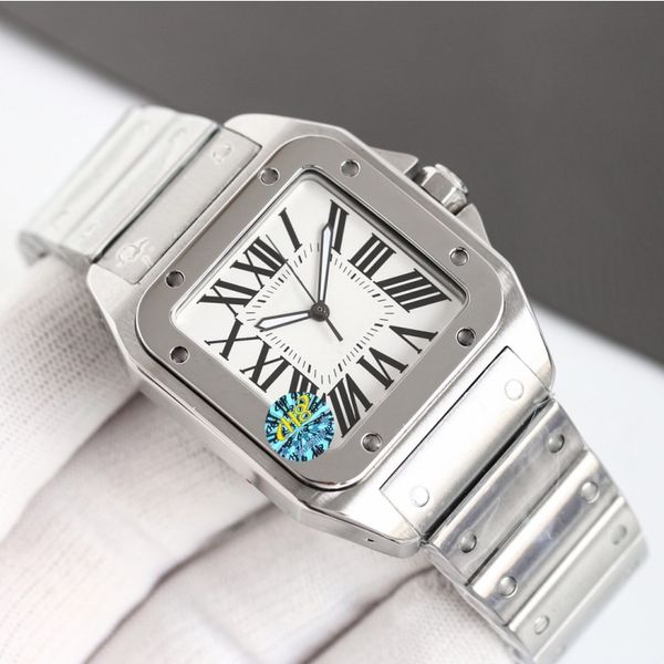 Orologio da uomo e da donna in acciaio U1 da coppia, orologio impermeabile in vetro zaffiro, nuovo modello 2023