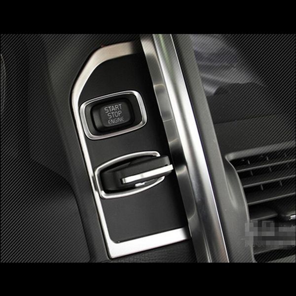 Aço inoxidável Chave buraco painel decoração capa guarnição interior Tiras de dispositivo de ignição para Volvo XC60 Acessórios do carro287Q