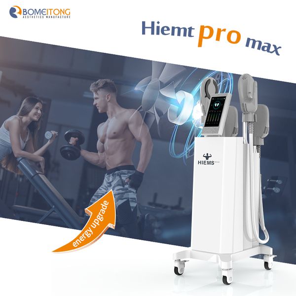 4 manico emslim hiemt ems muscle machine corpo dimagrante stimolatore muscolare treno attrezzature 1 anno di garanzia logo personalizzazione