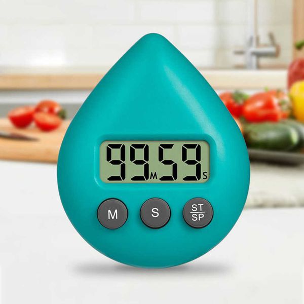 timer timer da cucina digitale goccia d'acqua sveglia elettronica colore impermeabile risparmio energetico timer digitale per doccia studio cuoco