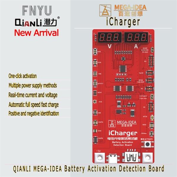 Conjuntos de ferramentas elétricas Placa de detecção de ativação de bateria QIANLI MEGA-IDEA Carregamento rápido com reparo de celular Android344n